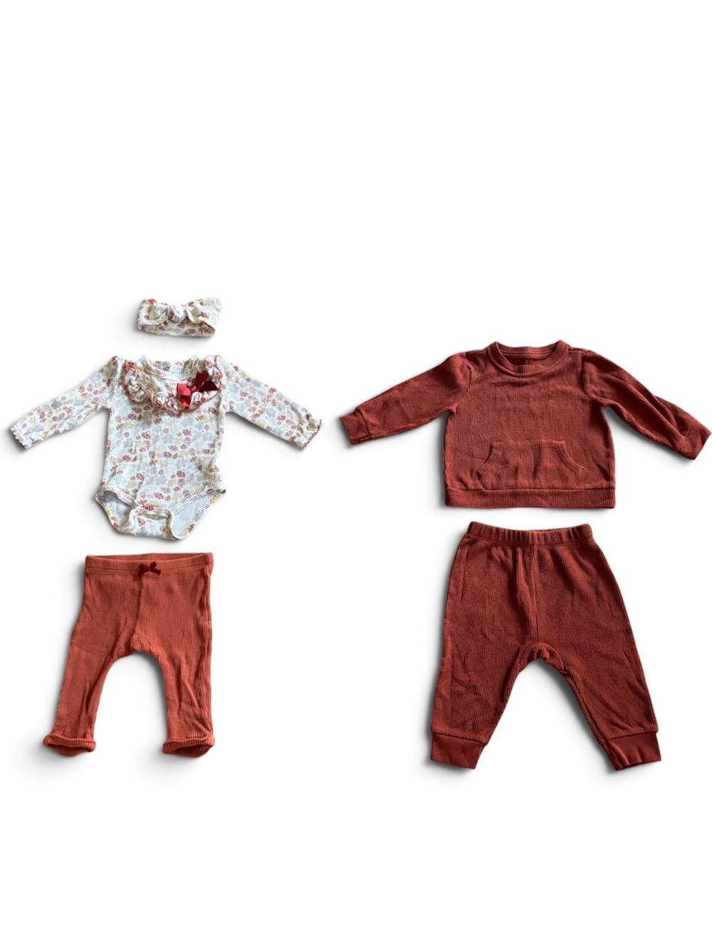 🍂 Baby Girl Fall Outfit Bundle | 6–9 Months